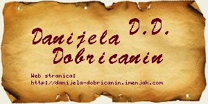 Danijela Dobričanin vizit kartica